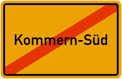 Kommern-Süd Ortsausgang